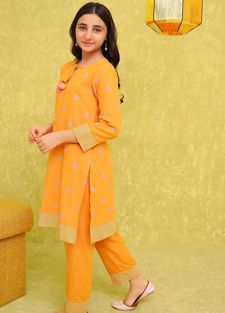 Ochre Pret Printed Cotton Co-ords For Girls OFW-COR-84