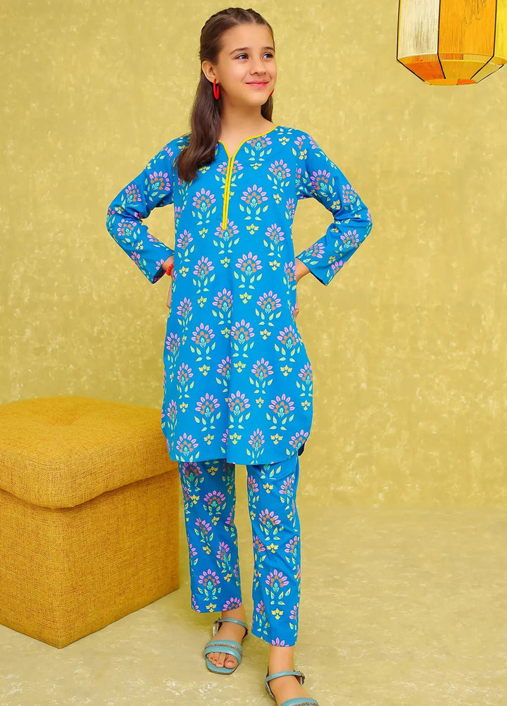 Ochre Pret Printed Cotton Co-ords For Girls OFW-COR-85