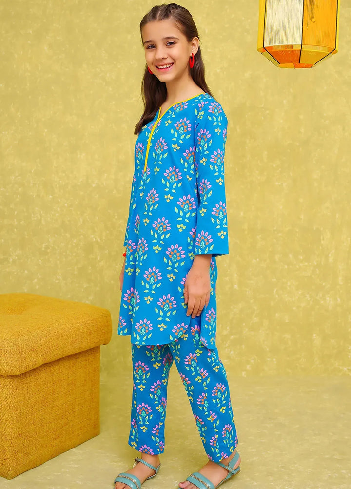 Ochre Pret Printed Cotton Co-ords For Girls OFW-COR-85