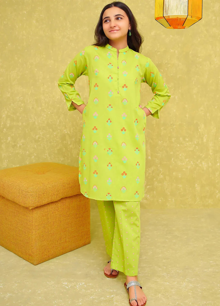 Ochre Pret Printed Cotton Co-ords For Girls OFW-COR-86