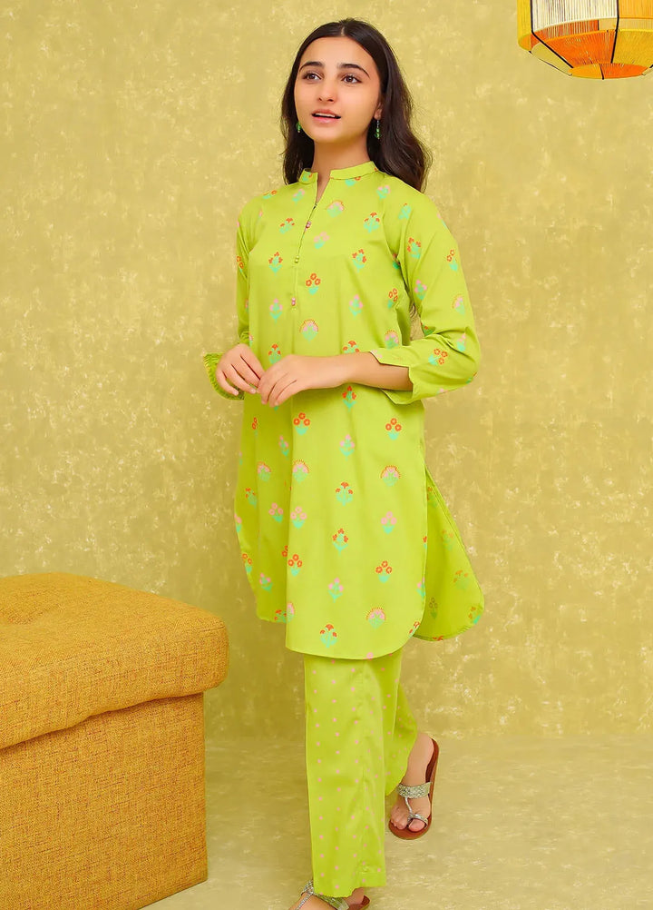 Ochre Pret Printed Cotton Co-ords For Girls OFW-COR-86