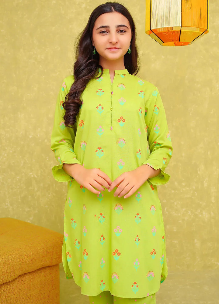 Ochre Pret Printed Cotton Co-ords For Girls OFW-COR-86