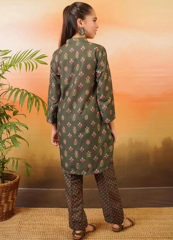 Ochre Pret Printed Lawn 2 Piece Suit COR-103