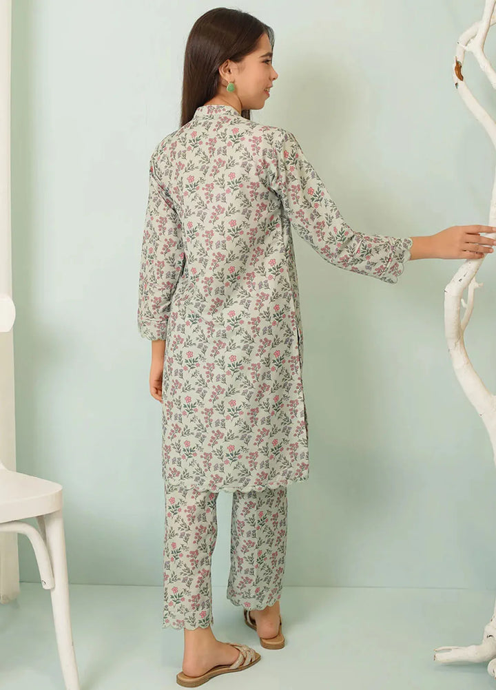 Ochre Pret Printed Lawn 2 Piece Suit COR-107