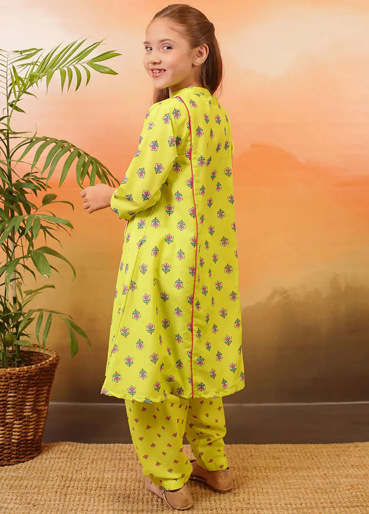 Ochre Pret Printed Lawn 2 Piece Suit COR-95