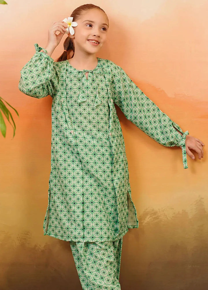 Ochre Pret Printed Lawn 2 Piece Suit COR-97