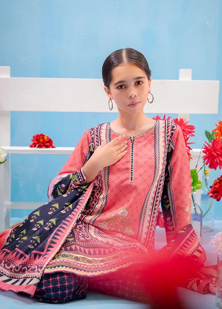 Ochre Pret Printed Lawn 3 Piece Suit Corf-20