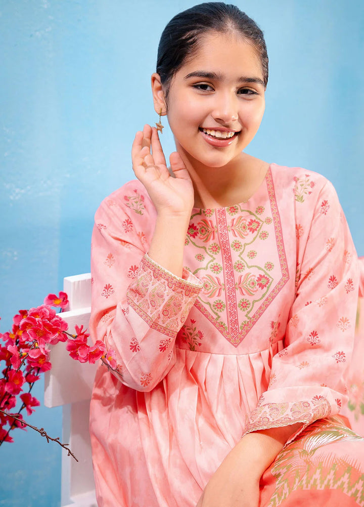 Ochre Pret Printed Lawn 3 Piece Suit Corf-25