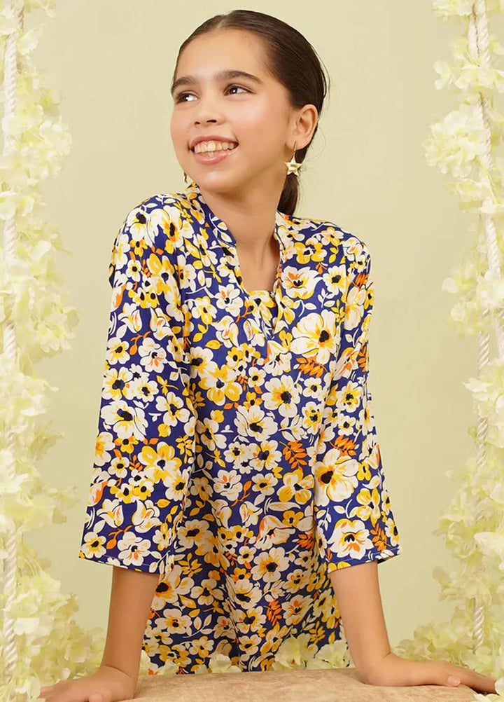 Ochre Pret Printed Linen Kurti PRC-39