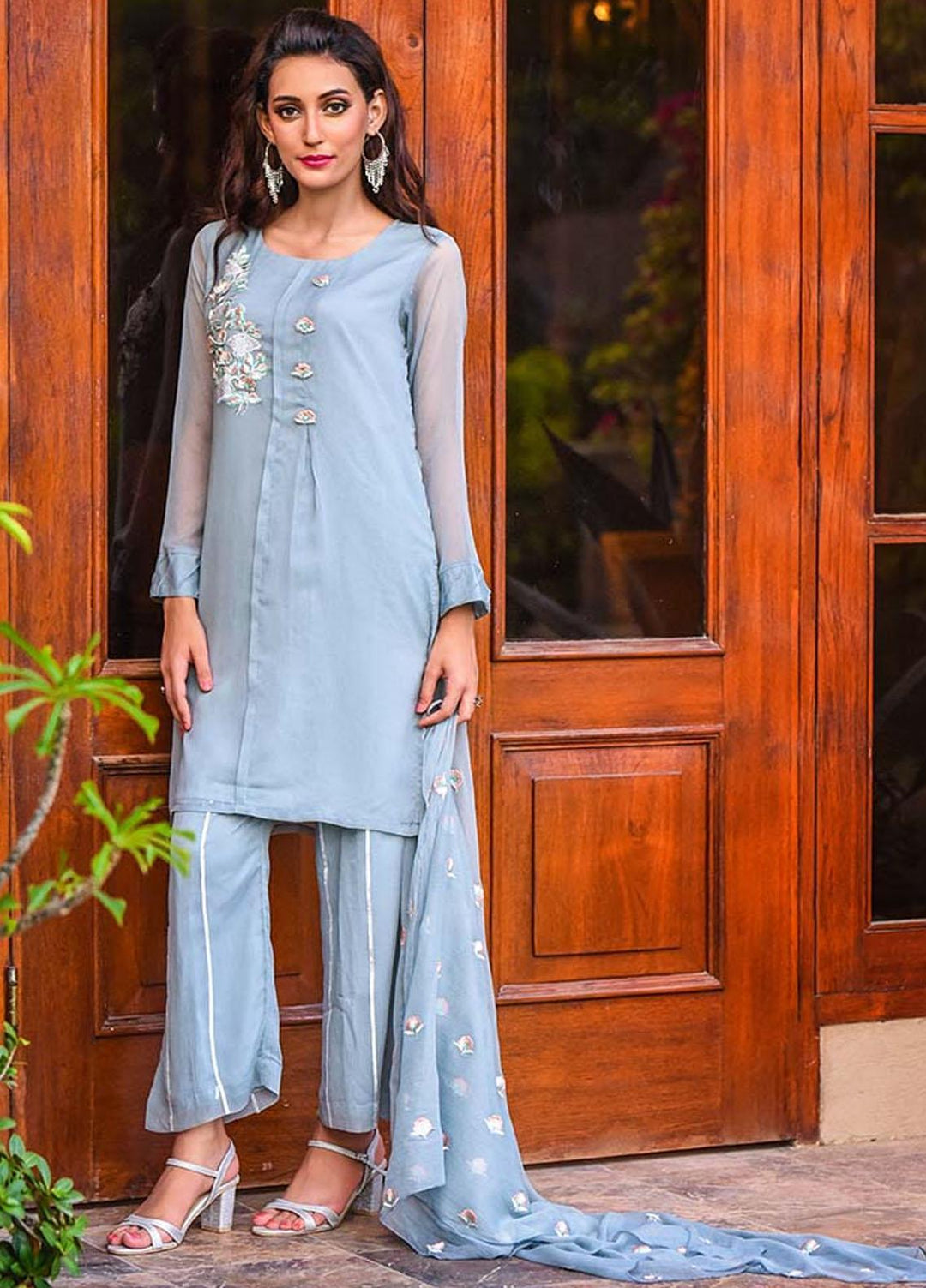 Ochre Pret Chiffon 3 Piece OFW 279 (M) Ash Grey