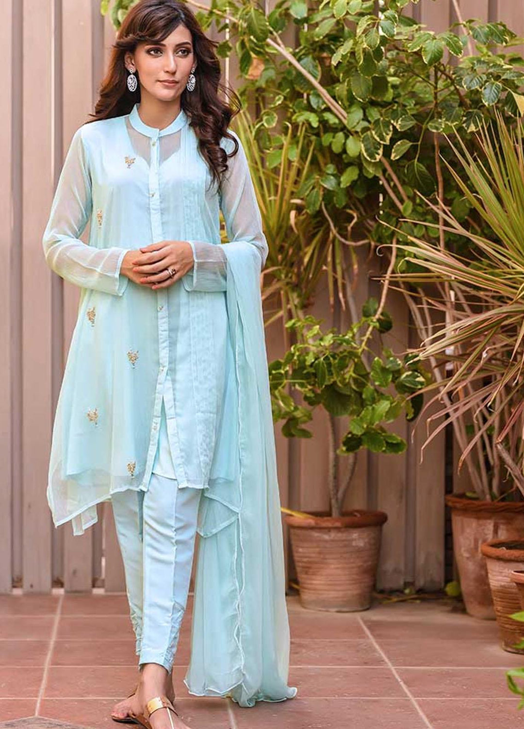 Ochre Pret Chiffon 3 Piece OFW 271 (M) Mint Green