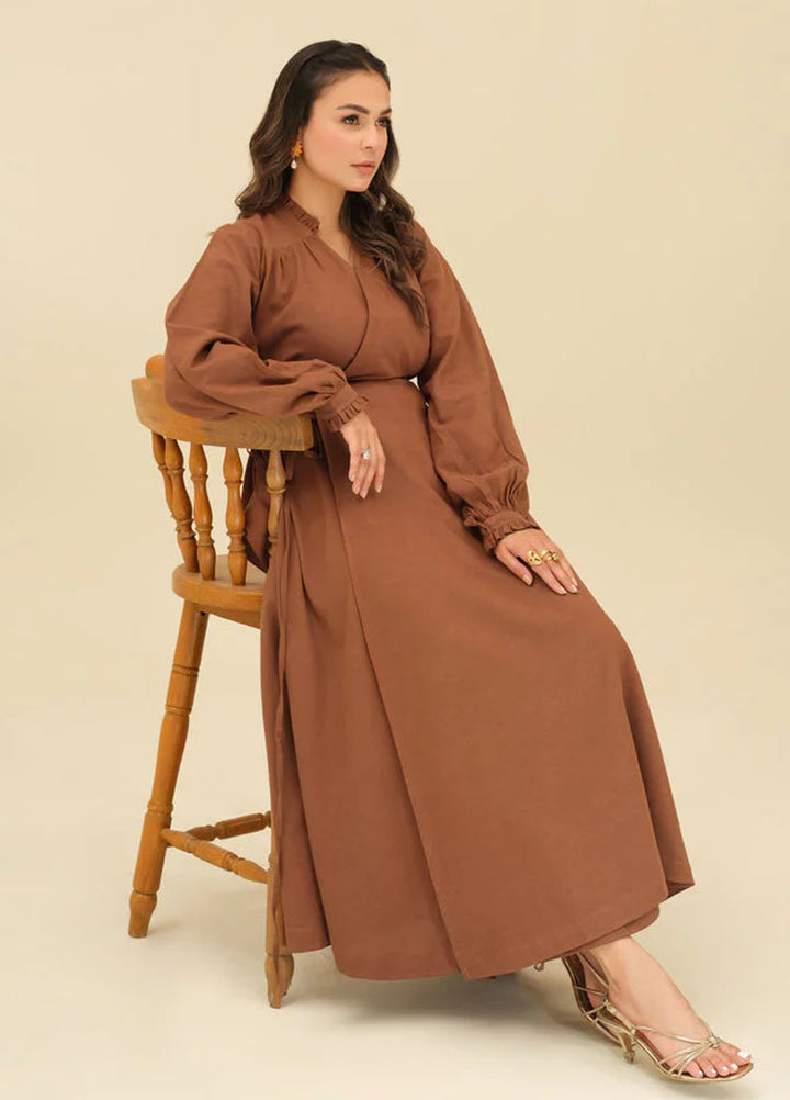 Old Money by Apricocia Pret Solid Linen 1 Piece Suit Chestnut Charm