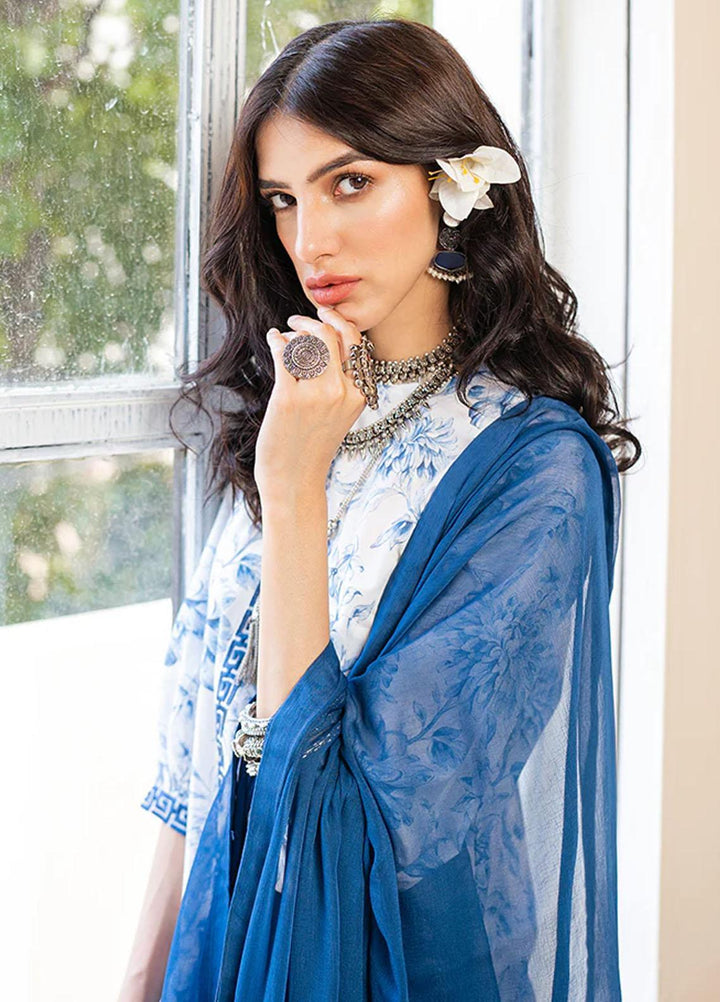 Omaya By Muraad Embroidered Lawn Suits Unstitched 3 Piece MU23O O-005 Rimal - Summer Collection