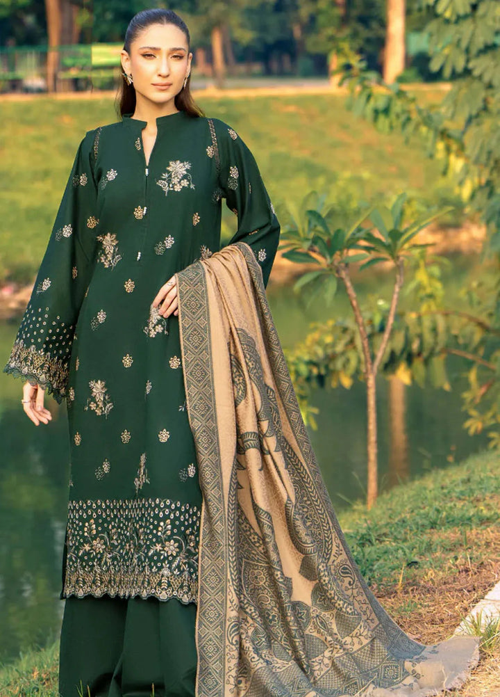 Onora By Humdum Embroidered Khaddar Suit Unstitched 3 Piece HD24O D-01 - Winter Collection