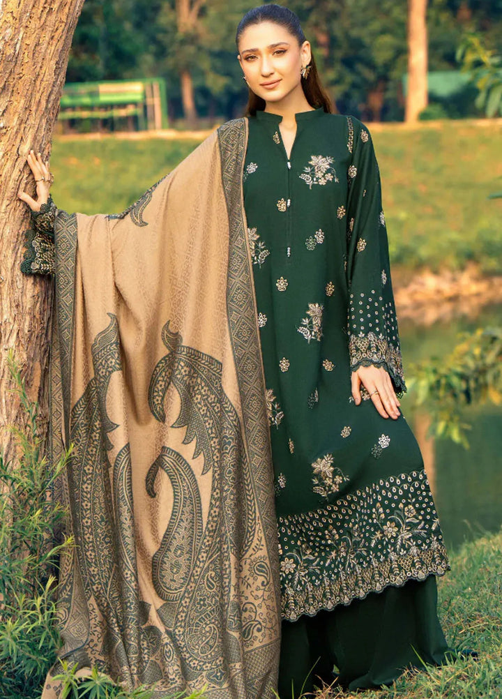 Onora By Humdum Embroidered Khaddar Suit Unstitched 3 Piece HD24O D-01 - Winter Collection