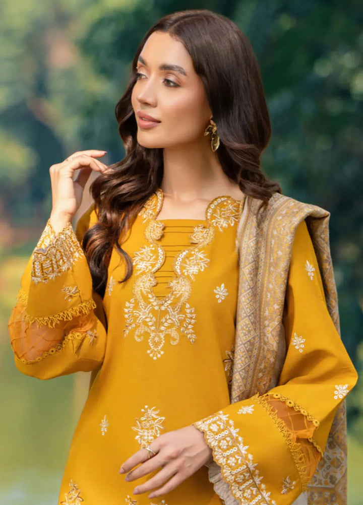 Onora By Humdum Embroidered Khaddar Suit Unstitched 3 Piece HD24O D-02 - Winter Collection