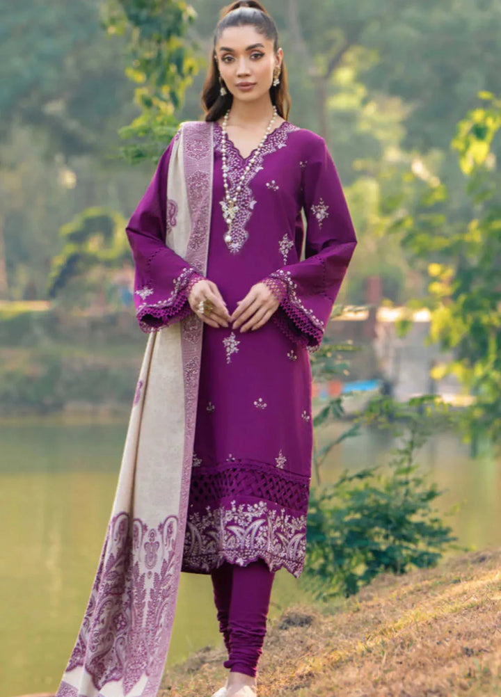 Onora By Humdum Embroidered Khaddar Suit Unstitched 3 Piece HD24O D-03 - Winter Collection