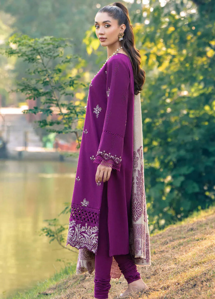 Onora By Humdum Embroidered Khaddar Suit Unstitched 3 Piece HD24O D-03 - Winter Collection