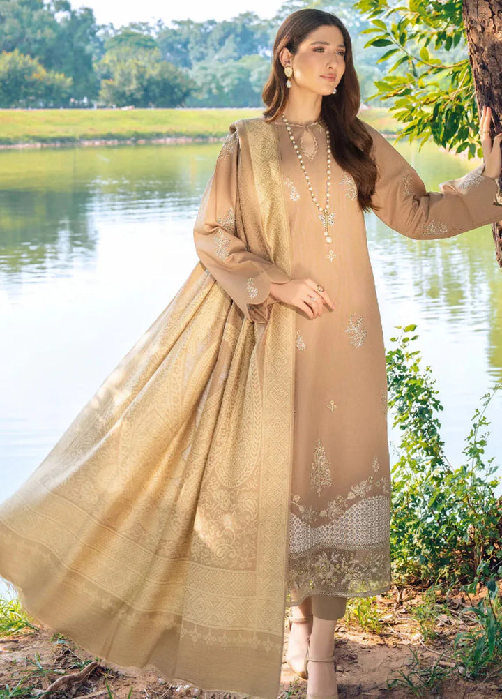 Onora By Humdum Embroidered Khaddar Suit Unstitched 3 Piece HD24O D-07 - Winter Collection