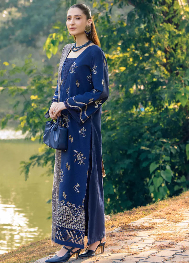 Onora By Humdum Embroidered Khaddar Suit Unstitched 3 Piece HD24O D-08 - Winter Collection