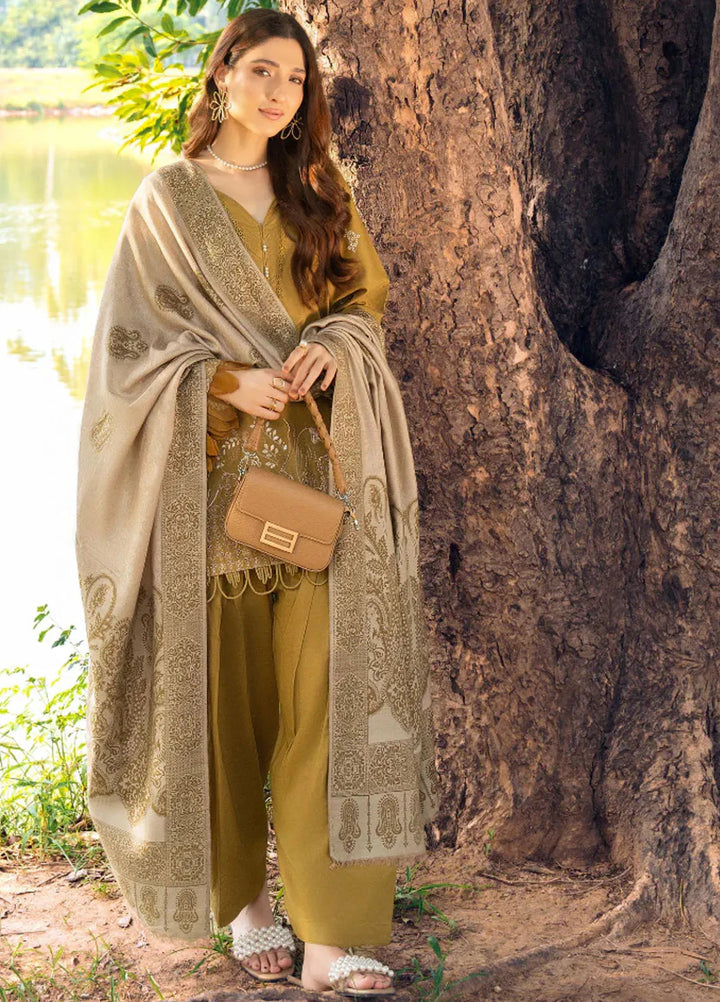 Onora By Humdum Embroidered Khaddar Suit Unstitched 3 Piece HD24O D-09 - Winter Collection