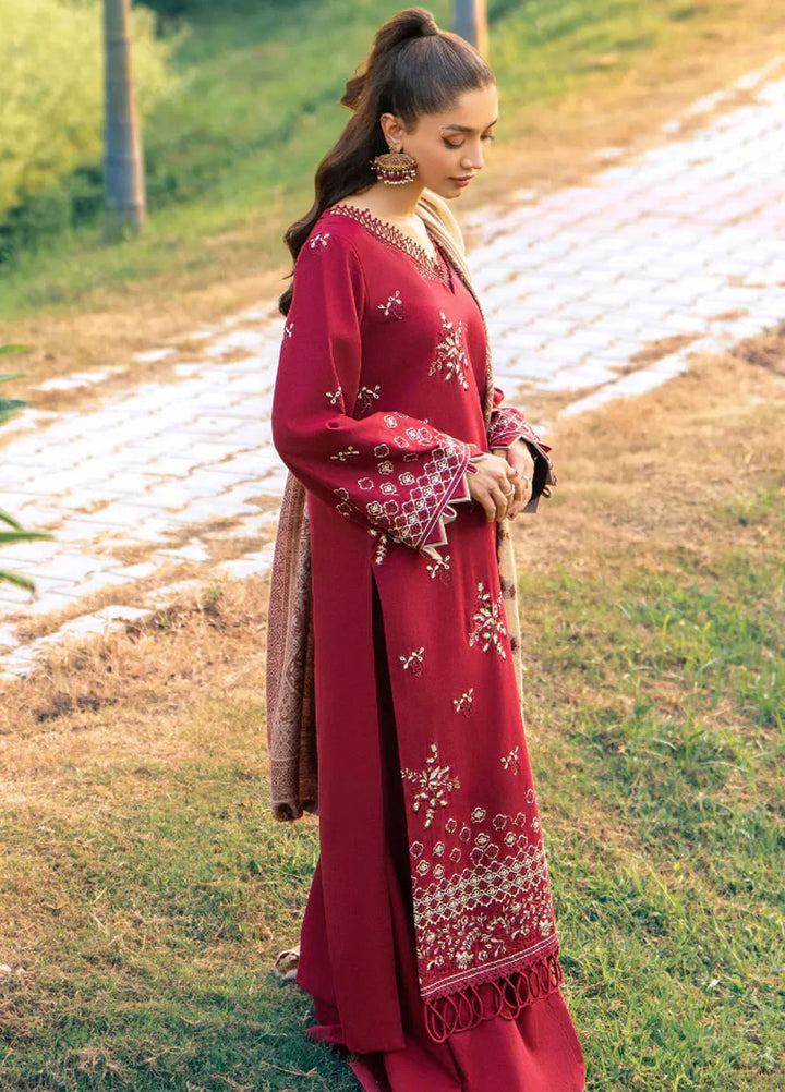 Onora By Humdum Embroidered Khaddar Suit Unstitched 3 Piece HD24O D-10 - Winter Collection