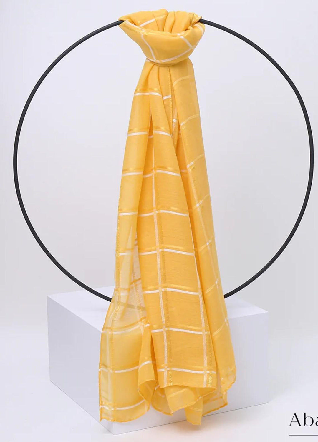 Abaya pk    Hijab ABA22HJ Yellow Ophelia Hijab - Women Hijabs