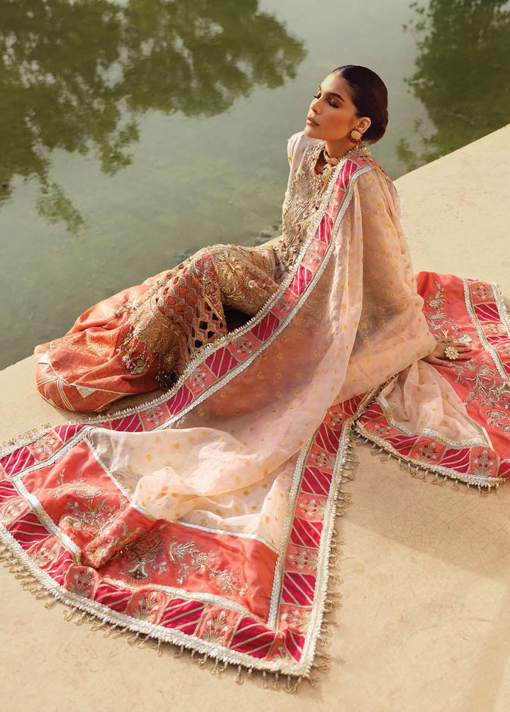 Opulence By Anaya Embroidered Chiffon Suits Unstitched 3 Piece AKC21O AC21-02 Ana - Luxury Collection