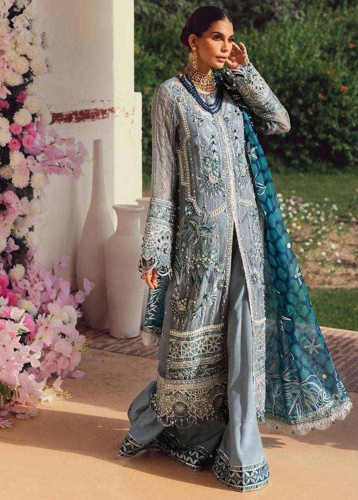 Opulence By Anaya Embroidered Chiffon Suits Unstitched 3 Piece AKC21O AC21-03 Eva - Luxury Collection
