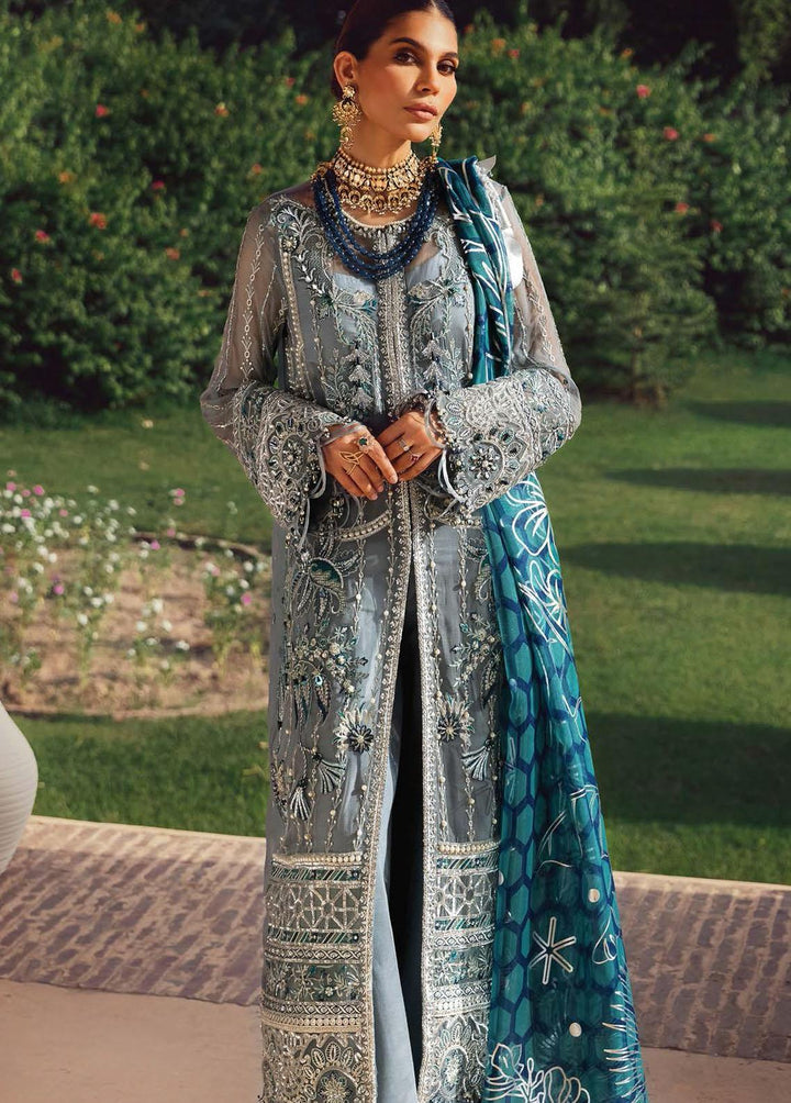 Opulence By Anaya Embroidered Chiffon Suits Unstitched 3 Piece AKC21O AC21-03 Eva - Luxury Collection