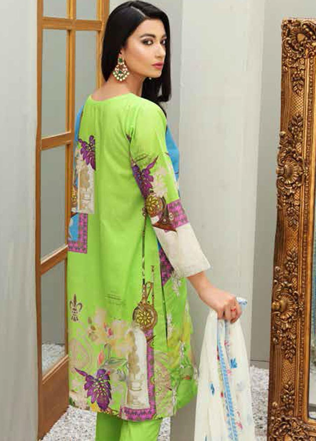 Orange Series by Charizma Embroidered Lawn Suits Unstitched 3 Piece CRZ21O 20 - Spring / Summer Collection