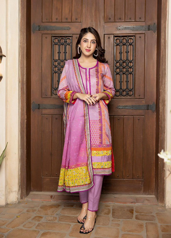 Orchid By Regalia Textiles Printed Lawn Suits Unstitched 3 Piece RGT23O D-12 - Summer Collection