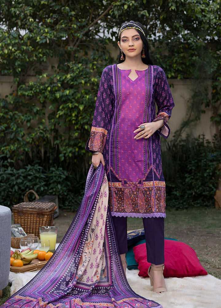 Orchid By Regalia Textiles Printed Lawn Suits Unstitched 3 Piece RGT23O D-6 - Summer Collection