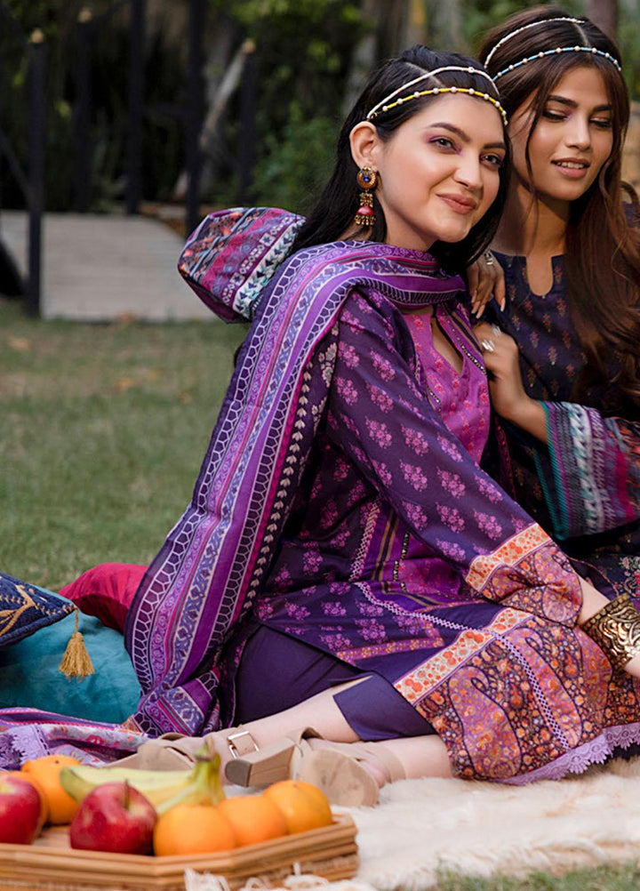 Orchid By Regalia Textiles Printed Lawn Suits Unstitched 3 Piece RGT23O D-6 - Summer Collection