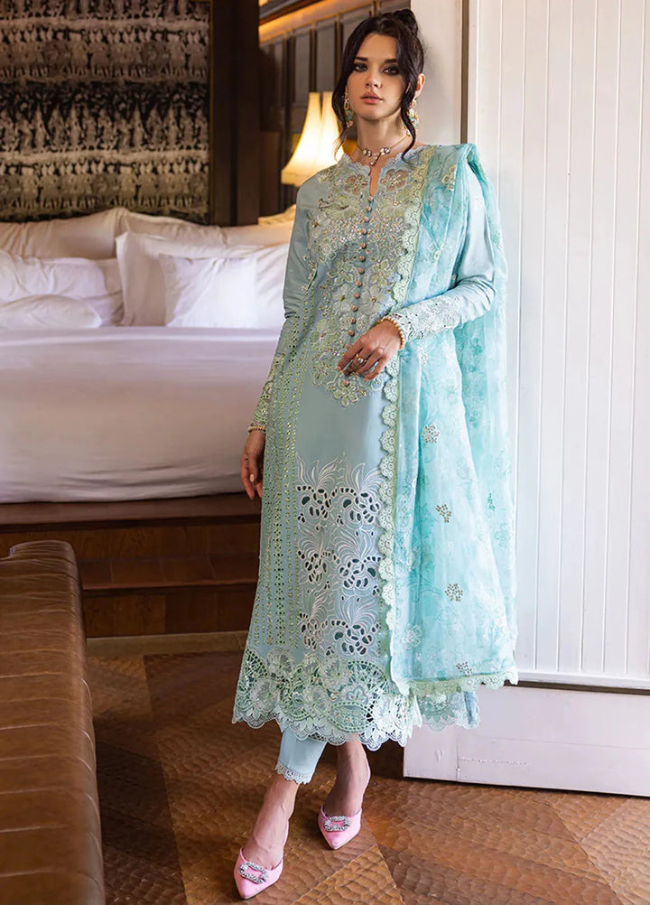 Orient Express By Mushq Embroidered Lawn Suits Unstitched 3 Piece MQ24OE D-02 Reve - Luxury Collection