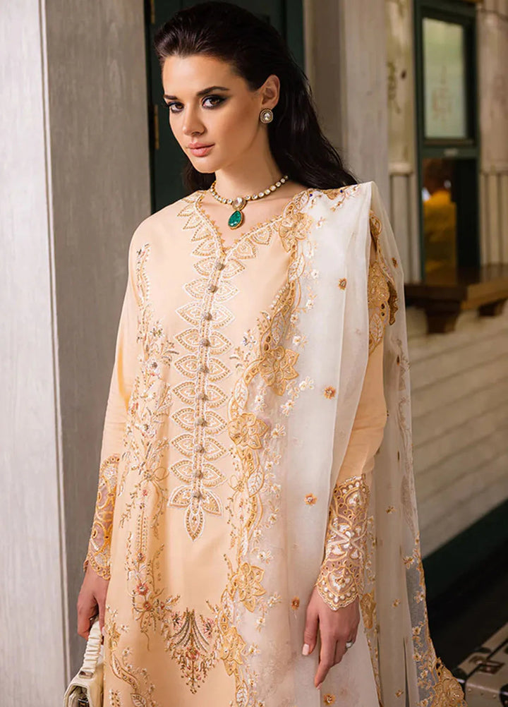 Orient Express By Mushq Embroidered Lawn Suits Unstitched 3 Piece MQ24OE D-10 Odyssey - Luxury Collection