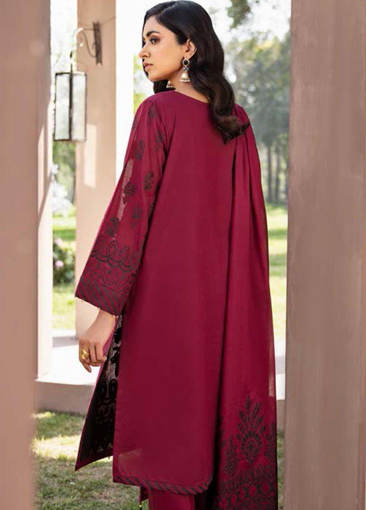 Darmiyaan by Orient Textile Embroidered Jacquard Suits Unstitched 3 Piece OT21FJ NRDS-253-Maroon - Festive Collection