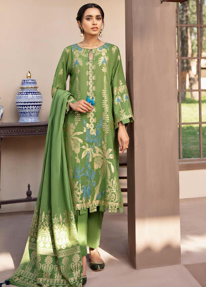 Darmiyaan by Orient Textile Embroidered Jacquard Suits Unstitched 3 Piece OT21FJ NRDS-259-Green - Festive Collection