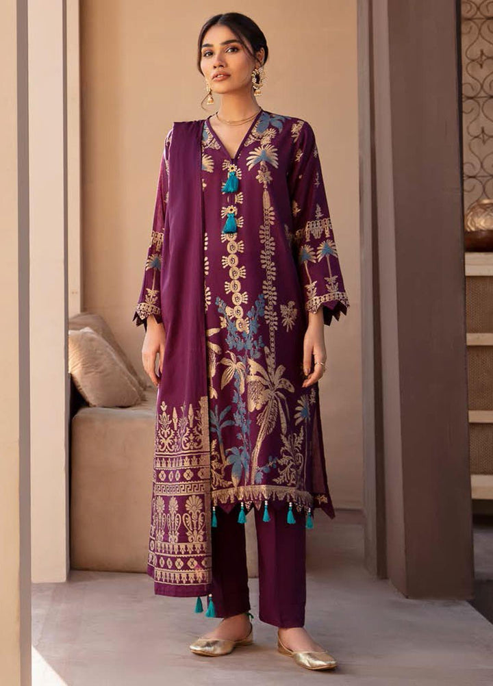 Darmiyaan by Orient Textile Embroidered Jacquard Suits Unstitched 3 Piece OT21FJ NRDS-259-Purple - Festive Collection