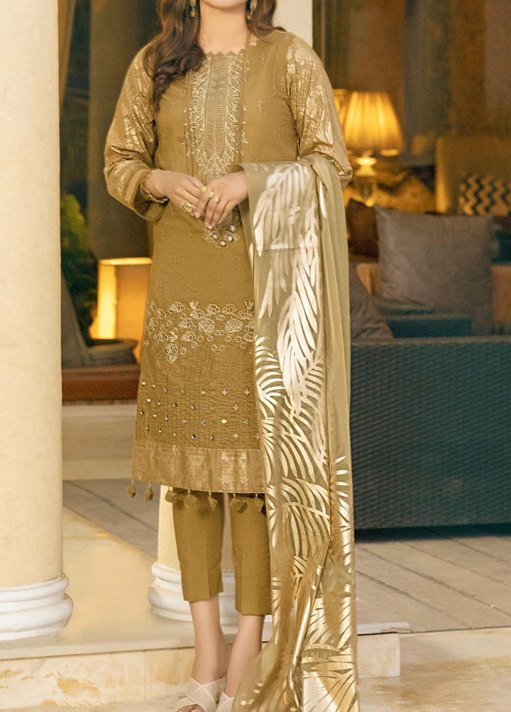 Oznur By Salitex Embroidered Lawn Suits Unstitched 3 Piece ST21-O2 00677B - Luxury Collection
