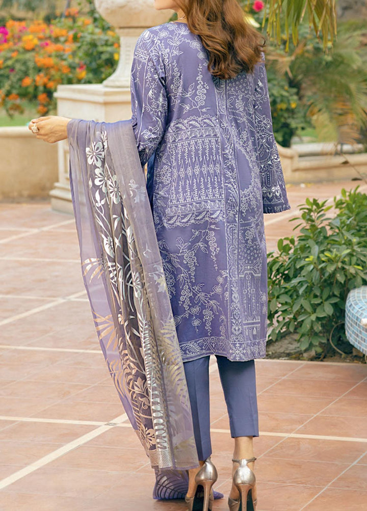 Oznur By Salitex Embroidered Lawn Suits Unstitched 3 Piece ST21-O2 00678A - Luxury Collection