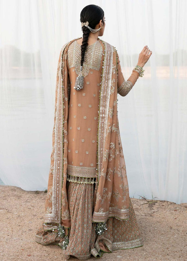 Paar by Hussain Rehar Embroidered Chiffon Suits Unstitched 3 Piece HRR22F Aabroo - Festive Collection