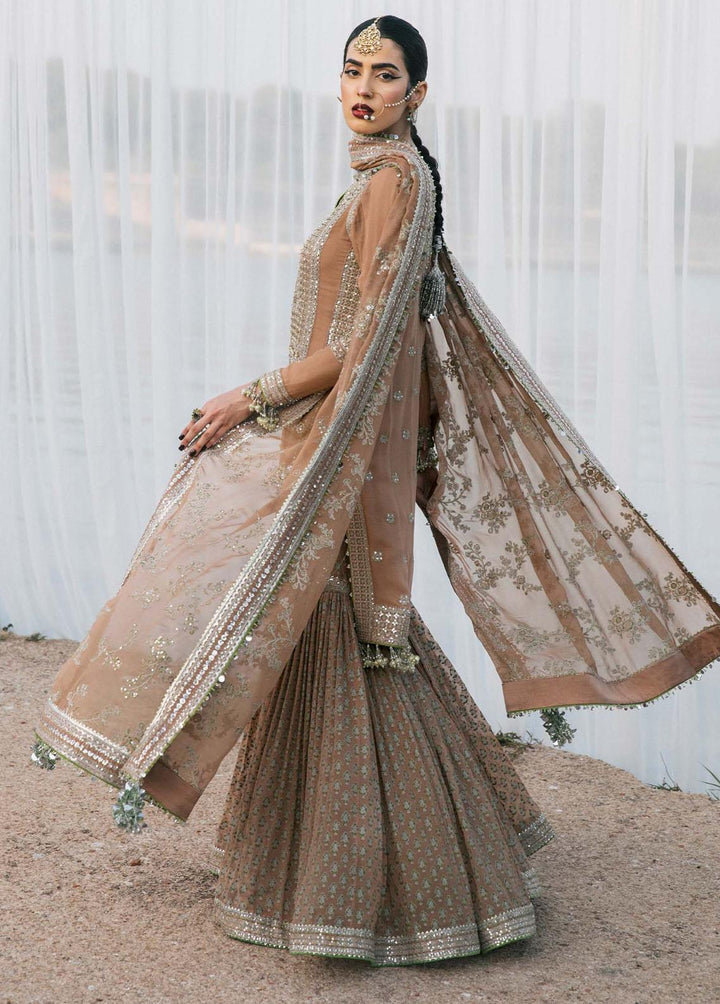 Paar by Hussain Rehar Embroidered Chiffon Suits Unstitched 3 Piece HRR22F Aabroo - Festive Collection