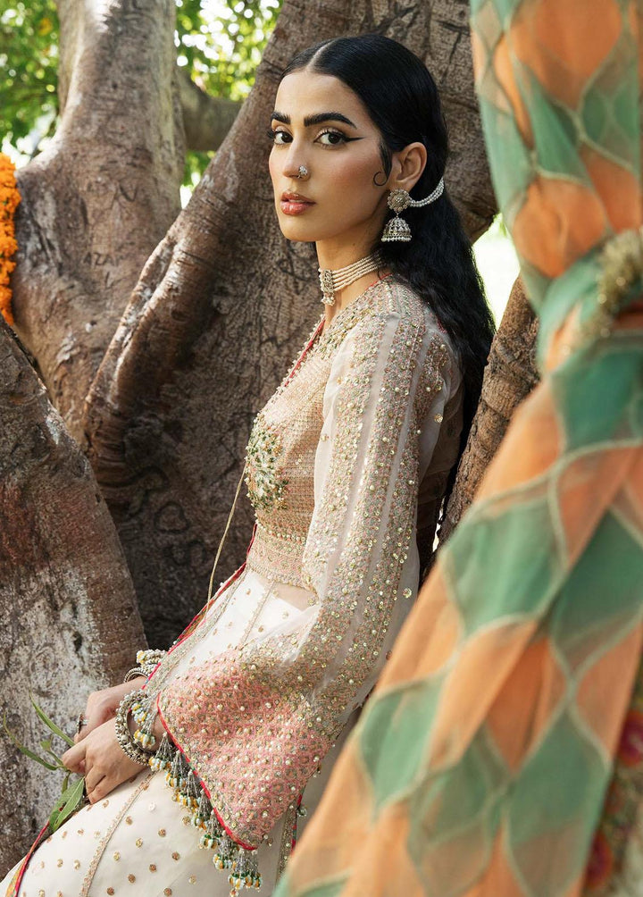 Paar by Hussain Rehar Embroidered Organza Suits Unstitched 3 Piece HRR22F Diya - Festive Collection