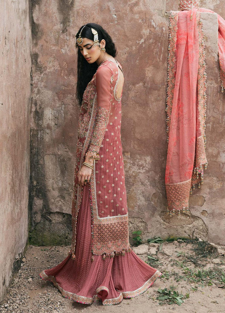 Paar by Hussain Rehar Embroidered Organza Suits Unstitched 3 Piece HRR22F Hayat - Festive Collection