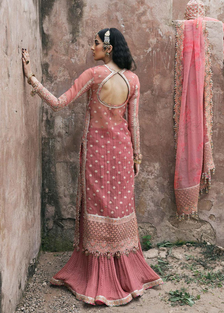 Paar by Hussain Rehar Embroidered Organza Suits Unstitched 3 Piece HRR22F Hayat - Festive Collection