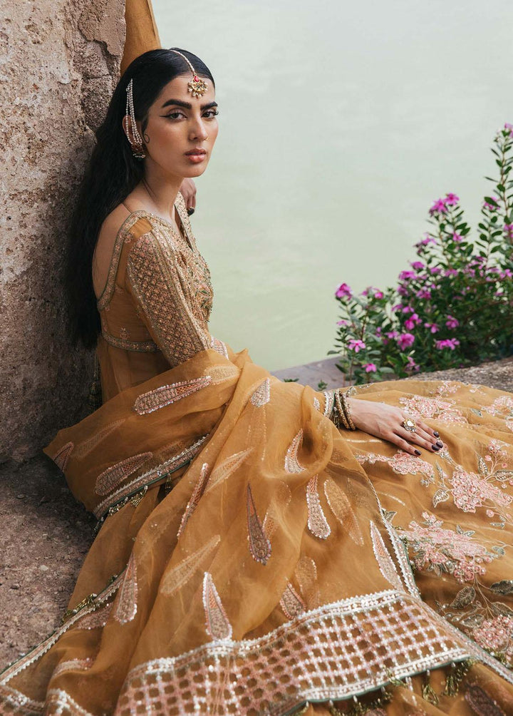 Paar by Hussain Rehar Embroidered Organza Suits Unstitched 3 Piece HRR22F Sehar - Festive Collection