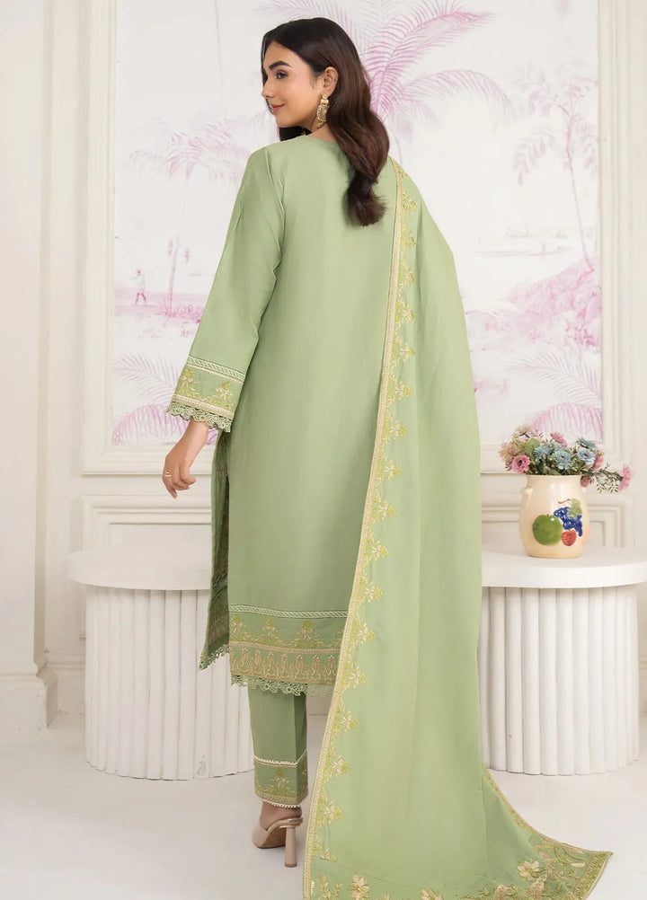 Panache Apparel Pret Embroidered Khaddar 3 Piece Suit Subtle
