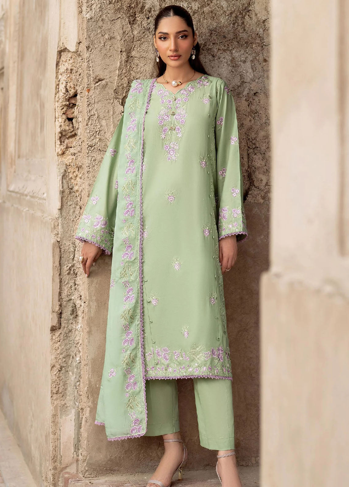 Solid Story by Panache Pret Solids Lawn 3 Piece Faye