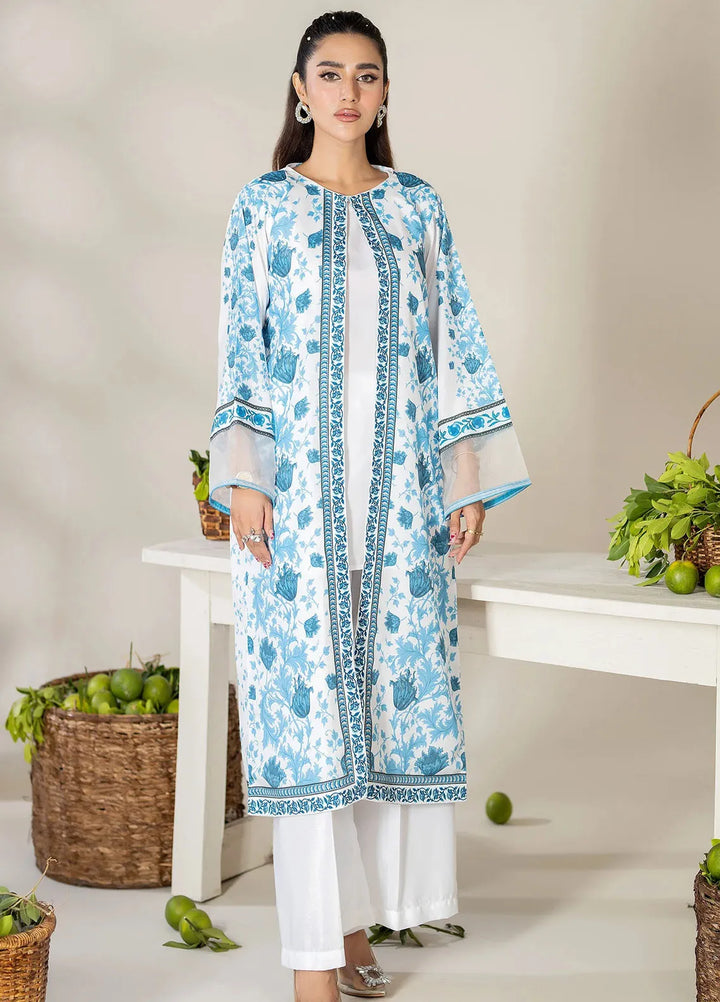 Panache Apparel Pret Printed Crepe 2 Piece Suit Lake